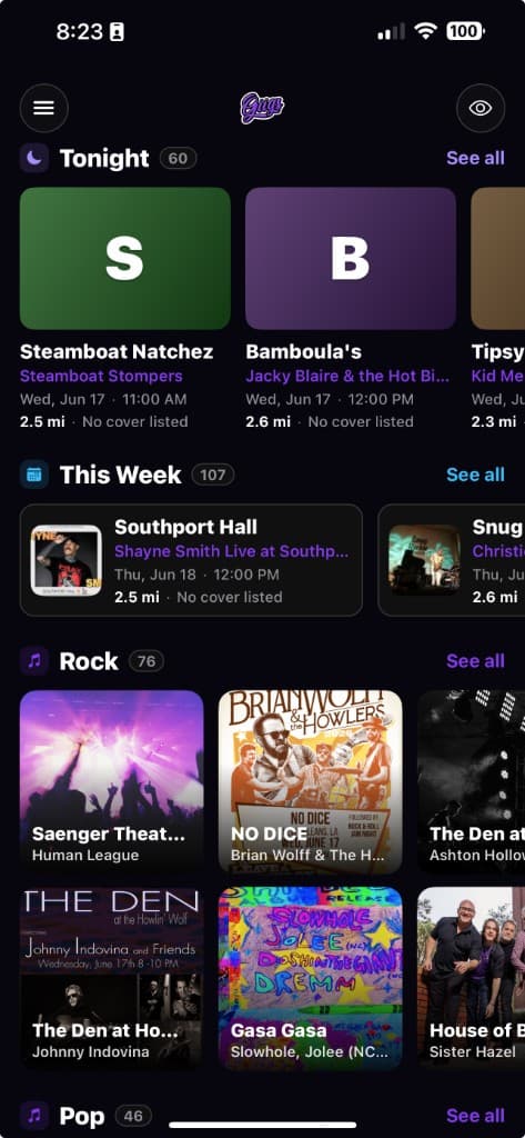 Discovery screenshot