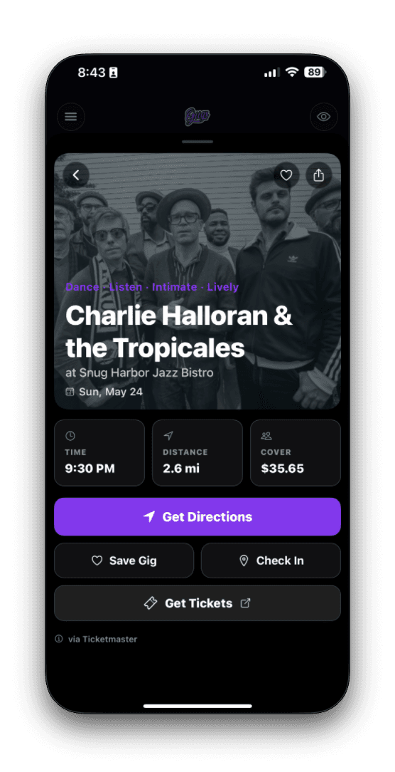 Charlie at Snug screenshot